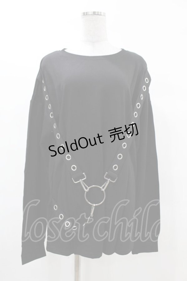 画像1: KILL STAR / Ruckus Long Sleeve Top S 黒 H-25-03-08-053-SL-TO-KB-ZH (1)