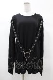 画像1: KILL STAR / Ruckus Long Sleeve Top S 黒 H-25-03-08-056-SL-TO-KB-OS (1)