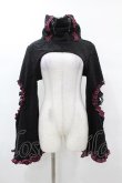 画像1: DARK IN LOVE / Gothic lolita bell sleeves wooly cape M 黒 H-25-03-08-059-PU-TO-KB-ZH (1)