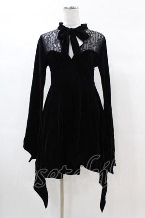 画像: KILL STAR / Grimina Velvet Sorcery Dress S 黒 H-25-03-08-008-SL-OP-KB-ZY