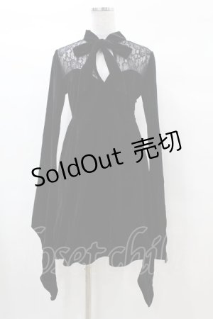 画像: KILL STAR / Grimina Velvet Sorcery Dress S 黒 H-25-03-08-009-SL-OP-KB-ZT318