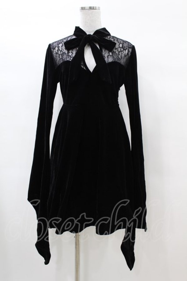 画像1: KILL STAR / Grimina Velvet Sorcery Dress S 黒 H-25-03-08-009-SL-OP-KB-ZH (1)