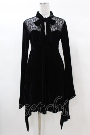 画像: KILL STAR / Grimina Velvet Sorcery Dress S 黒 H-25-03-08-010-SL-OP-KB-ZH