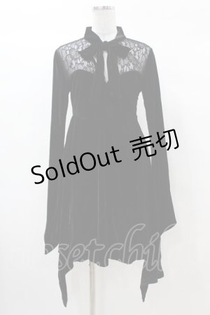 画像: KILL STAR / Grimina Velvet Sorcery Dress S 黒 H-25-03-08-010-SL-OP-KB-ZH