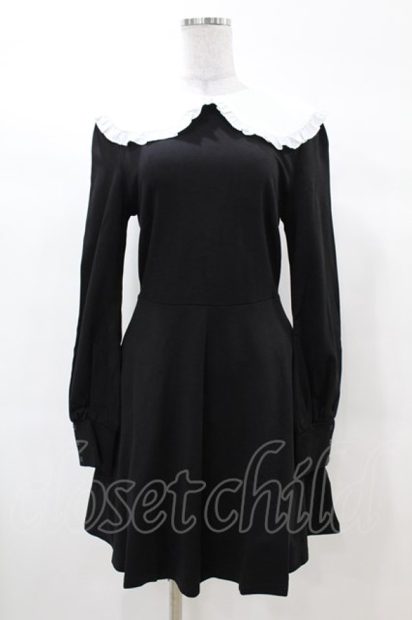 画像1: KILL STAR / Mystra Collar Dress S 黒×白 H-25-03-08-011-SL-OP-KB-ZH (1)