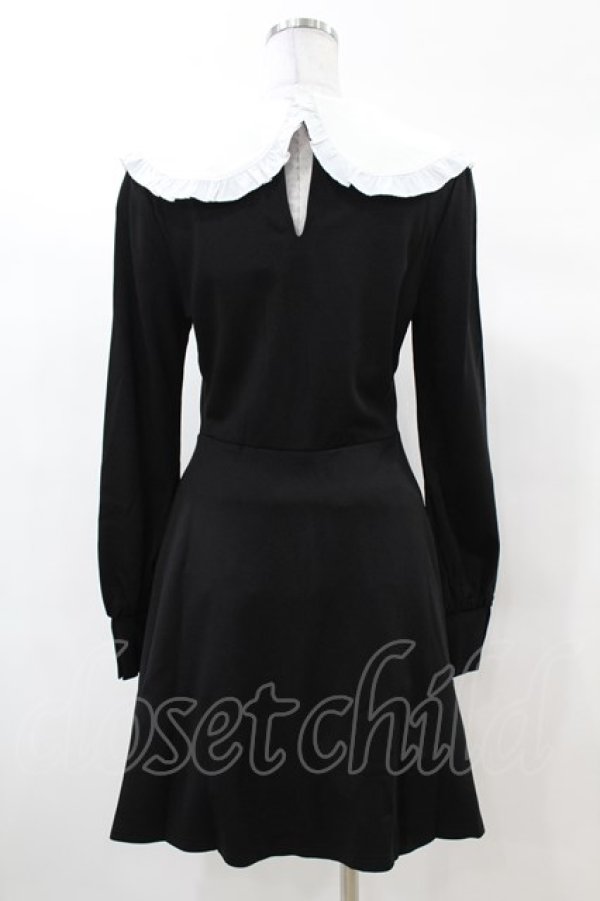 画像2: KILL STAR / Mystra Collar Dress S 黒×白 H-25-03-08-011-SL-OP-KB-ZH (2)