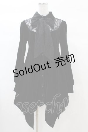 画像: KILL STAR / Nymyra Velvet Cameo Dress L 黒 H-25-03-08-002-SL-OP-KB-ZT331