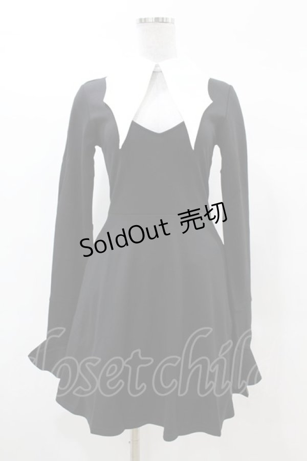 画像1: KILL STAR / Fall From Grace II Skater Dress XS 黒×白 H-25-03-08-016-SL-OP-KB-ZH (1)