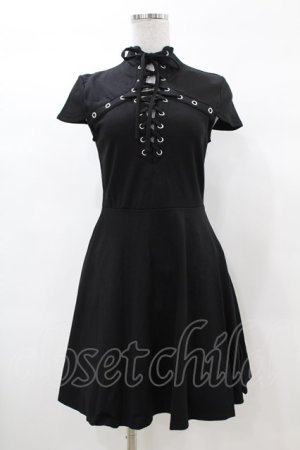 画像: KILL STAR / Tied Up Skater Dress XS 黒 H-25-03-08-022-SL-OP-KB-ZH