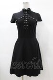 画像1: KILL STAR / Tied Up Skater Dress XS 黒 H-25-03-08-024-SL-OP-KB-ZH (1)