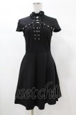 画像1: KILL STAR / Tied Up Skater Dress XS 黒 H-25-03-08-025-SL-OP-KB-ZH (1)