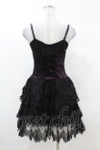 画像2: DARK IN LOVE / Gothic sexy black purple lace mini dress XS 黒×紫 H-25-03-08-032-PU-OP-KB-ZH (2)