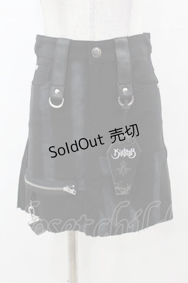 画像1: KILL STAR / Carnevil Skirt XS 黒 H-25-03-08-035-SL-SK-KB-ZH (1)