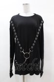 画像1: KILL STAR / Ruckus Long Sleeve Top XS 黒 H-25-03-08-040-SL-TO-KB-OS (1)