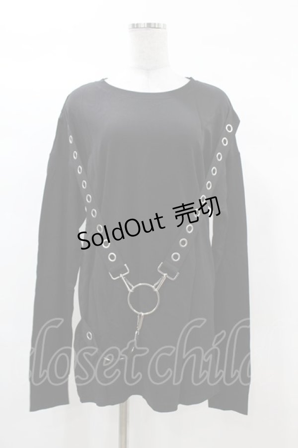 画像1: KILL STAR / Ruckus Long Sleeve Top XS 黒 H-25-03-08-042-SL-TO-KB-ZI (1)