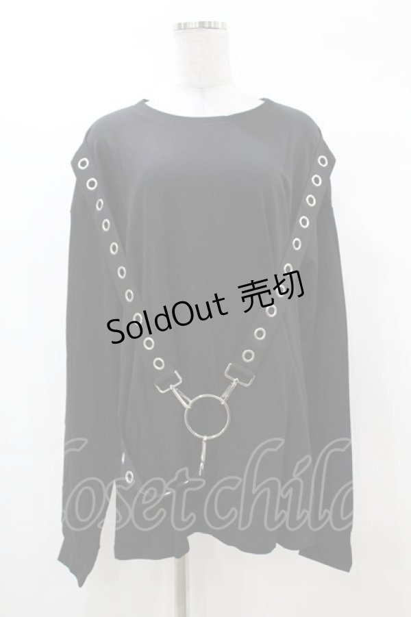 画像1: KILL STAR / Ruckus Long Sleeve Top XS 黒 H-25-03-08-044-SL-TO-KB-ZH (1)