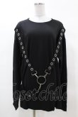 画像1: KILL STAR / Ruckus Long Sleeve Top XS 黒 H-25-03-08-046-SL-TO-KB-ZH (1)
