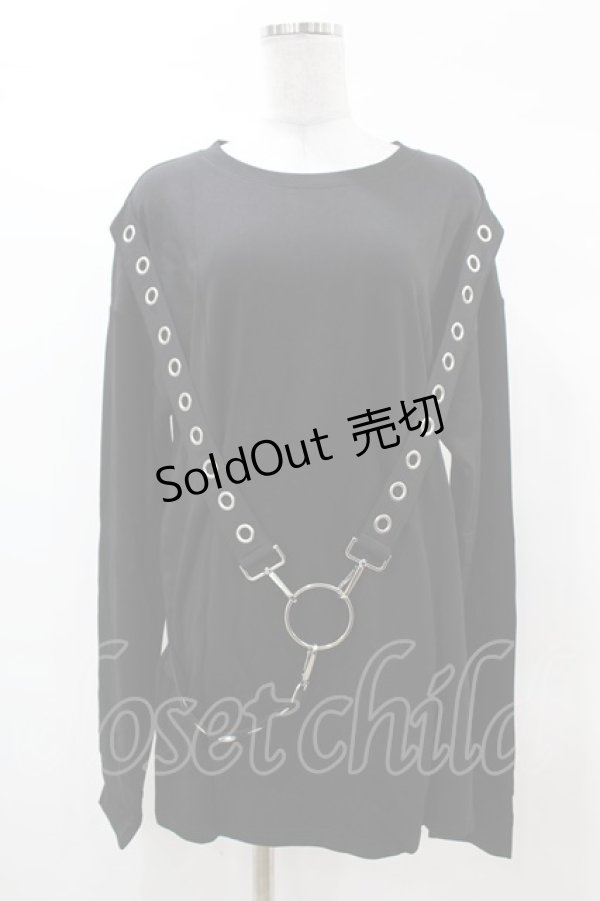 画像1: KILL STAR / Ruckus Long Sleeve Top XS 黒 H-25-03-08-046-SL-TO-KB-ZH (1)