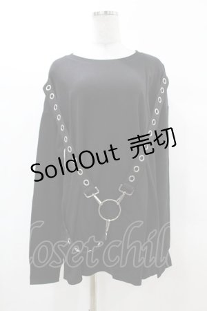 画像: KILL STAR / Ruckus Long Sleeve Top S 黒 H-25-03-08-049-SL-TO-KB-ZS