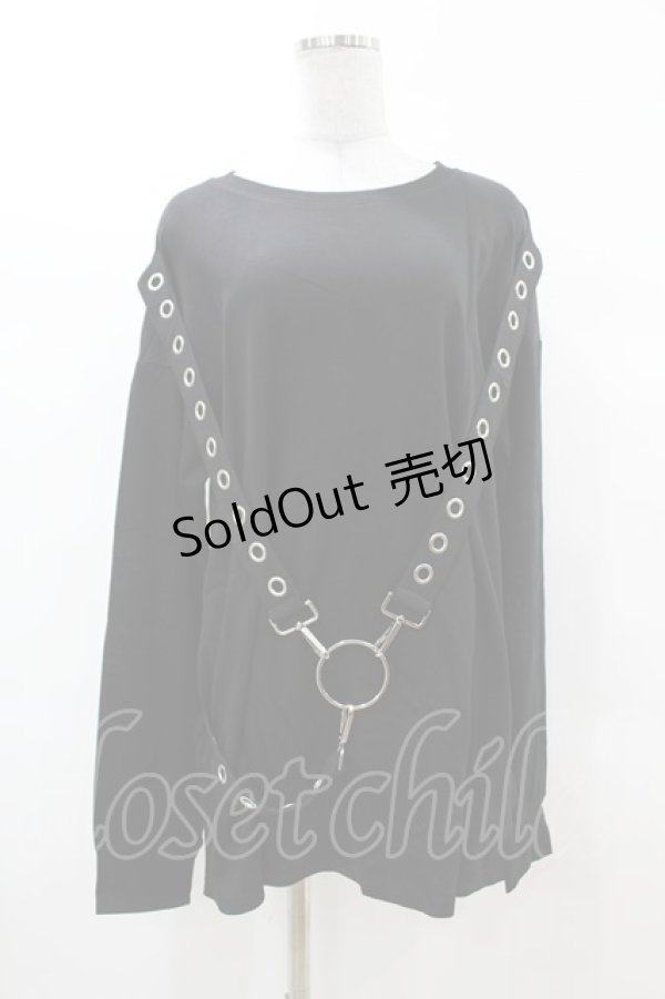 画像1: KILL STAR / Ruckus Long Sleeve Top S 黒 H-25-03-08-049-SL-TO-KB-ZS (1)