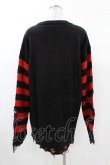 画像2: KILL STAR / Libi Sweater M 黒×赤 H-25-03-09-050-SL-TO-KB-ZH (2)