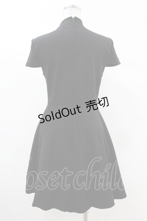 画像2: KILL STAR / Tied Up Skater Dress S ブラック H-25-03-09-006-SL-OP-KB-ZH (2)