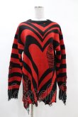 画像1: KILL STAR / Libi Sweater XS 黒×赤 H-25-03-09-062-SL-TO-KB-OS (1)
