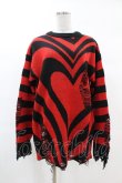 画像1: KILL STAR / Libi Sweater XS 黒×赤 H-25-03-09-063-SL-TO-KB-ZI (1)