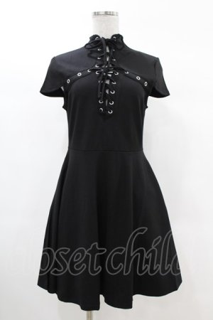 画像: KILL STAR / Tied Up Skater Dress S ブラック H-25-03-09-009-SL-OP-KB-ZH