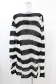 画像2: KILL STAR / Pugsley Knit Sweater S 黒×白 H-25-03-09-010-SL-TO-KB-OS (2)