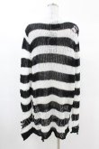 画像2: KILL STAR / Pugsley Knit Sweater S 黒×白 H-25-03-09-013-SL-TO-KB-ZH (2)