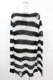 画像2: KILL STAR / Pugsley Knit Sweater S 黒×白 H-25-03-09-015-SL-TO-KB-ZH (2)