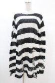 画像1: KILL STAR / Pugsley Knit Sweater S 黒×白 H-25-03-09-016-SL-TO-KB-ZH (1)