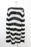 画像2: KILL STAR / Pugsley Knit Sweater S 黒×白 H-25-03-09-016-SL-TO-KB-ZH (2)