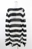 画像2: KILL STAR / Pugsley Knit Sweater S 黒×白 H-25-03-09-018-SL-TO-KB-ZH (2)