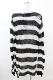 画像2: KILL STAR / Pugsley Knit Sweater XS 黒×白 H-25-03-09-019-SL-TO-KB-OS (2)