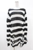 画像1: KILL STAR / Pugsley Knit Sweater XS 黒×白 H-25-03-09-024-SL-TO-KB-ZH (1)