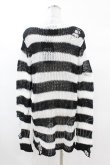 画像2: KILL STAR / Pugsley Knit Sweater XS 黒×白 H-25-03-09-025-SL-TO-KB-ZH (2)