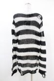 画像2: KILL STAR / Pugsley Knit Sweater XS 黒×白 H-25-03-09-027-SL-TO-KB-ZH (2)