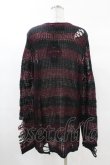 画像2: KILL STAR / Cassius Knit Sweater XS 黒×ダークパープル H-25-03-09-033-SL-TO-KB-ZH (2)