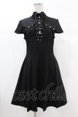 画像1: KILL STAR / Tied Up Skater Dress S ブラック H-25-03-09-004-SL-OP-KB-ZI (1)