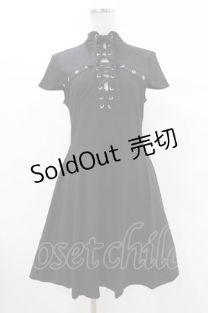 画像: KILL STAR / Tied Up Skater Dress S ブラック H-25-03-09-004-SL-OP-KB-ZI