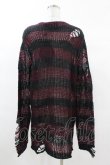 画像2: KILL STAR / Cassius Knit Sweater XS 黒×ダークパープル H-25-03-09-035-SL-TO-KB-ZH (2)