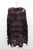 画像2: KILL STAR / Cassius Knit Sweater XS 黒×ダークパープル H-25-03-09-036-SL-TO-KB-ZH (2)