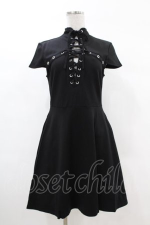 画像: KILL STAR / Tied Up Skater Dress S ブラック H-25-03-09-005-SL-OP-KB-ZH