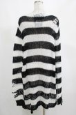 画像3: KILL STAR / Pugsley Knit Sweater M 黒×白 H-25-03-10-033-SL-TO-KB-ZT238 (3)