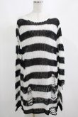 画像1: KILL STAR / Pugsley Knit Sweater M 黒×白 H-25-03-10-036-SL-TO-KB-ZH (1)