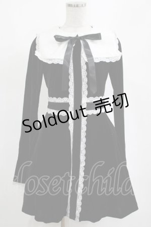 画像: KILL STAR / Infinity Coven Long Sleeve Dress XS 黒×白 H-25-03-10-004-SL-OP-KB-ZT331