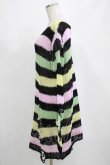 画像2: KILL STAR / Liqorice Knit Sweater M 黒×ピンク×ミント×イエロー H-25-03-10-037-SL-TO-KB-ZH (2)