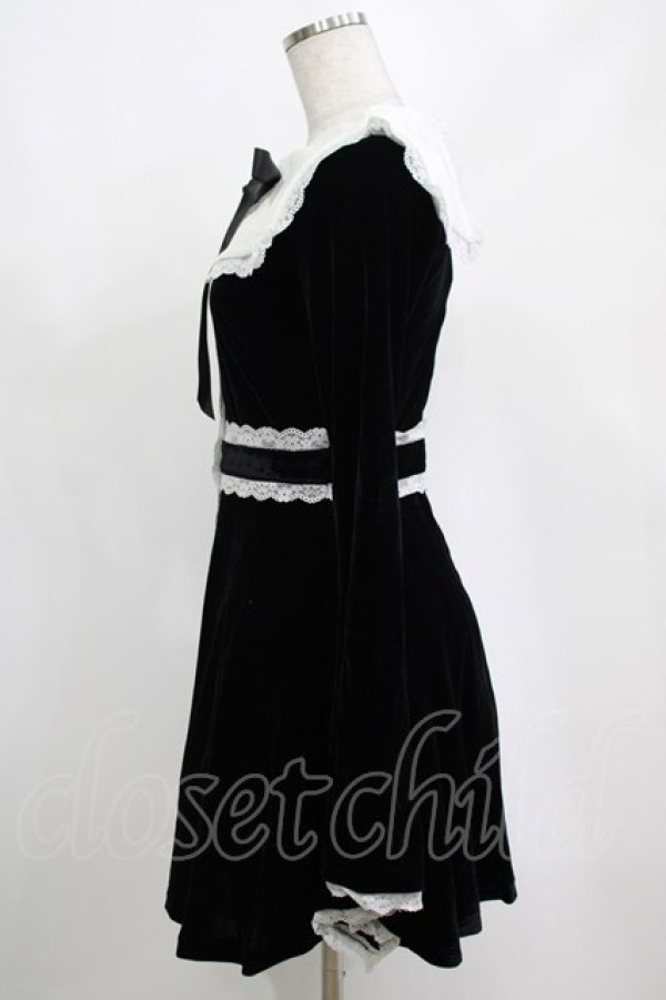 画像2: KILL STAR / Infinity Coven Long Sleeve Dress XS 黒×白 H-25-03-10-004-SL-OP-KB-ZH (2)